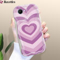 Jizetin for Realme C30 Back Cover Colorful Love Cream Wavy Edge Soft Silicone Phone Case. 