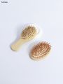 Sutuiying 2pcs portable bamboo and wood brush massage comb anti-static Luxury scalp comb safety airbag hair styling comb. 