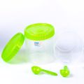 Bagmati Set Of 06 Plain Large Plastic Utility Containers With Spoon -. 