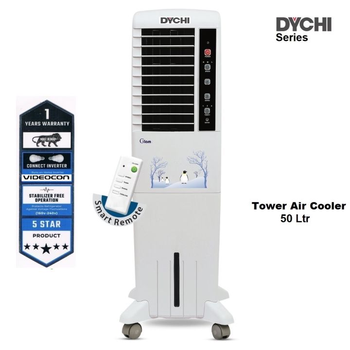 Dychi T35 Ltr Glam Tower Air Cooler Honeycomb with Remote