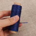50Meters Durable DIY Flat Hand Stitching Leather Waxed Thread Sewing Line Cord. 