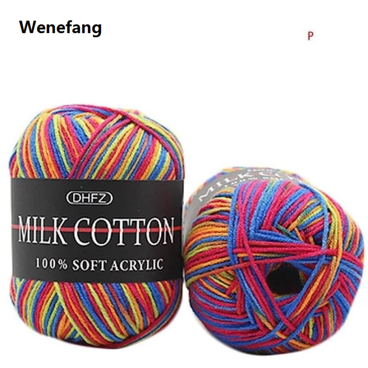 Wenefang%20Mixed%20Colour%2050g%20Knitting%20Yarn%20Knitting%20Tool%20Cotton%20Profesional%20Yarn%20Crochet%20Milk%20Soft%20Baby%20Cotton%20Wool%20Yarn%20-%20Image%206
