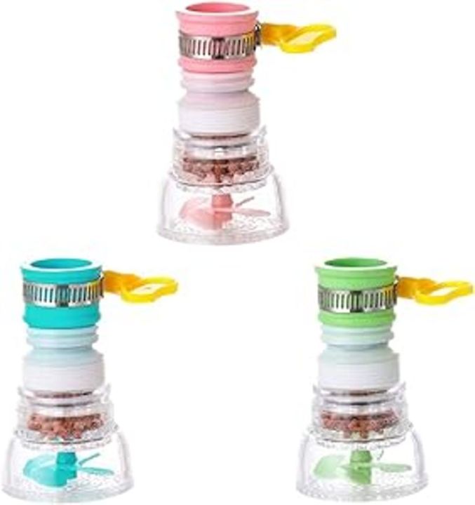 1 Piece Tap Filter 360° Rotating Water Filter Tap Nozzle Drinking Water Splash Proof Flexible Tap Attachment for Kitchen Bathroom Toilet Tap Water Upgrade