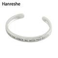 【happy one】HANRESHE Fashion Bangles Hand Open Bangles Lightsaber Symbol Stretch Plated Jewelry Bracelet. 
