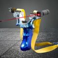 Professional Hunting Slingshots with Laser Sight High Power Wrist Rocket With 2 Extra Rubber Laser And Battery. 