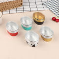10pcs Aluminum Foil Baking Cup Heat Resistant Cake Cups Mold with Lid Cupcake DENGYOUZHOU. 