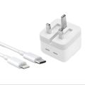 50W Usb-C To Lightning Three Pin Charger For Iphone. 