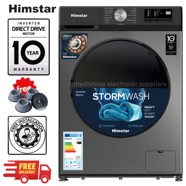 Himstar 10 kg washing machine Direct Drive inverter dd motor 10FBWA2DTK ...