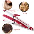 Professional 3 In 1 Hair Straightener , Curler And Crimper Iron- Assorted Color. 