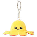Reversible Pendant Emotion Double-Sided Flip Squid Face-Changing Small Doll Octopus Plush Toy. 