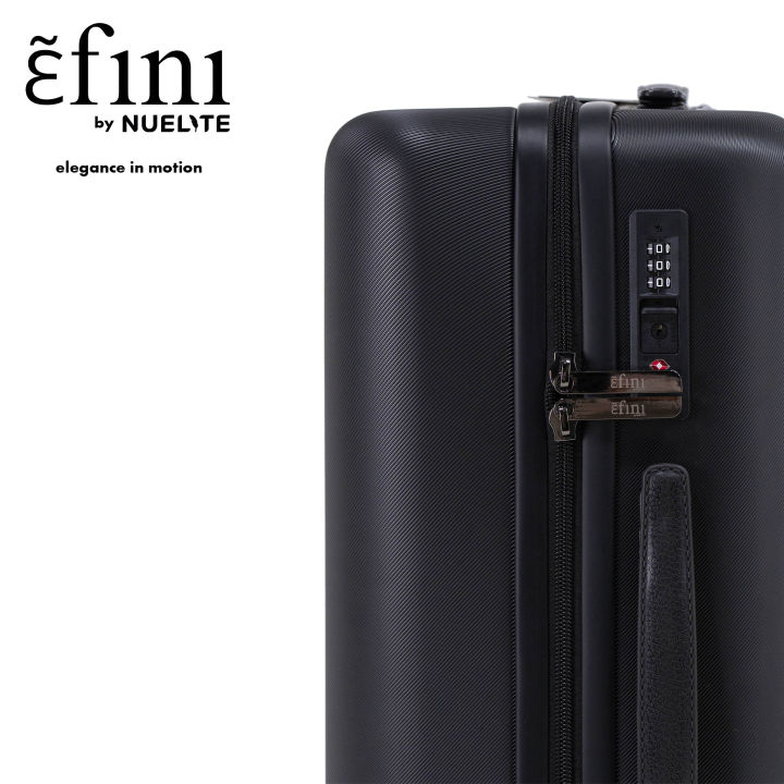 efini%20by%20NUELITE%20Parma%2028-inch%20Spinner%20%7C%208%20wheel%20Luggage%20%7C%20Antitheft%20zipper%20%7C%20TSA%20Lock%20%7C%20Transparent%20TPU%20wheels%20%7C%20Polycarbonate%20PC%20Hard%20shell%20%7C%20Check-in%20Suitcase%20%7C%20Large%20Size%20%7C%20Premium%20Leather%20Handles%20and%20trims%20-%20Image%205