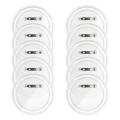 10 Sets of Button Making Blank Buttons Transparent Button Pins with Pin Back Button Parts for DIY Badges. 