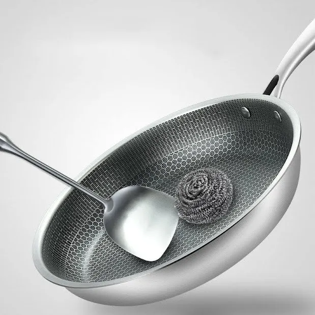 Honeycomb%20Structure%20Hex%20Design%20Non-stick%20%20Fry%20Pan%2028%20cm%20Stainless%20Steel%20-%20Image%204