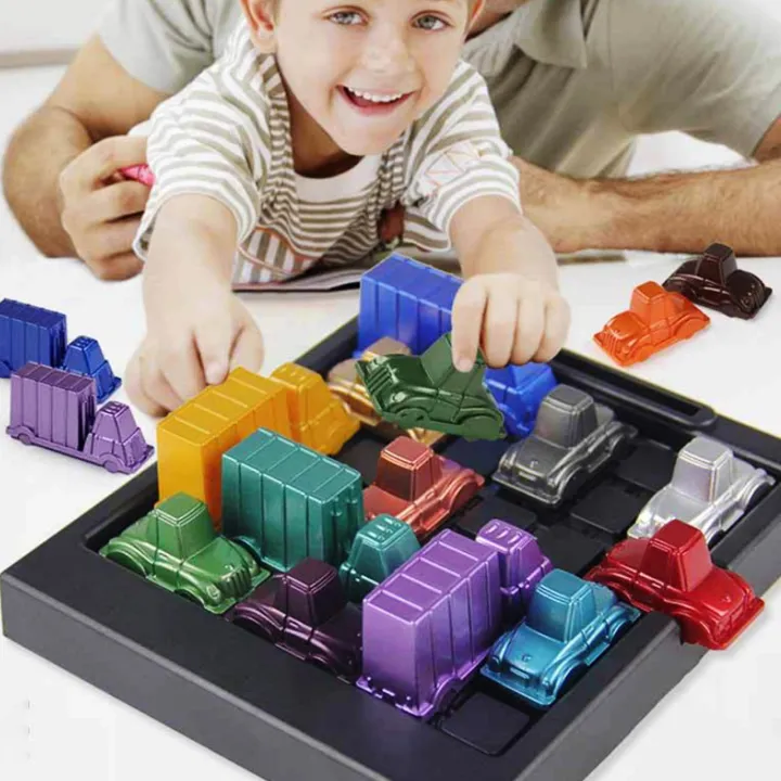 Rush%20Hour%20Shift%20Strategy%20Children%20Educational%20Game%20Traffic%20Assembly%20Chessboard%20-%20Image%203