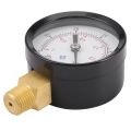 NCANRUI 2X Pressure Gauge - 0 - -30InHg 0 - -1 Bar Mini Dial Air Pressure Gauge Barometer Meters Vacuum Gauge Black. 