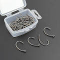 NAMUNY 200Pcs Coating High Carbon Stainless Steel Barbed Hooks Carp Fishing Hooks Pack with 8011, 100 Pcs 4 & 100Pcs 6. 