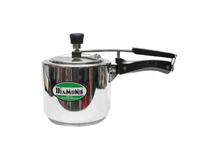 Diamond%20Induction%20Base%20Stainless%20Steel%20Pressure%20Cooker,%202%20Liters,%20Silver%20-%20Image%204