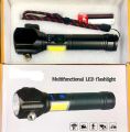 8800Mah Battery Multifunctional High Power Telescopic Rechargeable Torch With RGB LED Flashlight. 