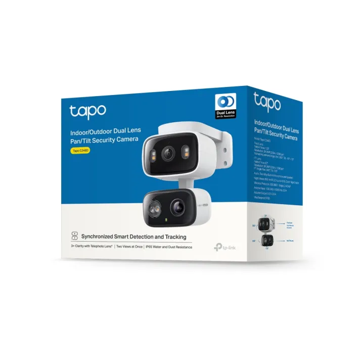 TP-Link%20Tapo%20C246D%20Indoor/Outdoor%202K%203MP%20Dual%20Lens%20Pan/Tilt%20Security%20Camera%20%20Free%20AI%20Detection%20Full-color%20Smart%20Night%20Vision,%202-Way%20Audio%20Works%20with%20Alexa,%20Google%20Assistant%20&%20Samsung%20SmartThings%20-%20Image%203