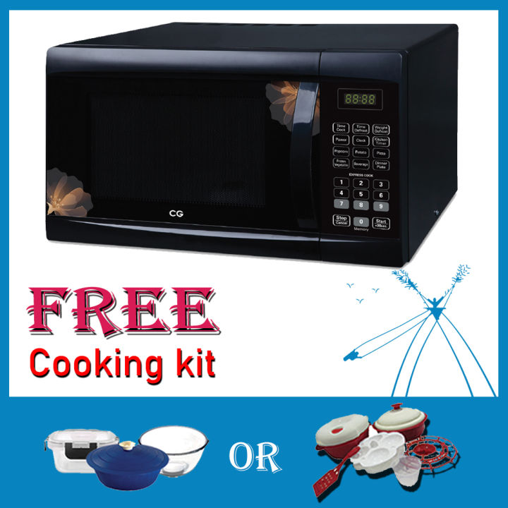 CG Brand 23 Liter Micro Wave | Model : CGMW23E01S | 1 Year Warranty | Free Cooking Kit