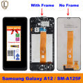 100% Original 6.5" Display For Samsung Galaxy A12 LCD Display For SamsungA12 A125F with Frame Touch Screen Digitizer Replacement Parts. 