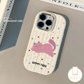 Fashion Cat Ribbon Case Compatible for Oppo A57 A35 A12 A77 A15s A18 A60 A11 A38 A17 A15 A79 A5s A9 A98 A5 A17K A3s A55 A52 A7 A74 Cute Cover. 