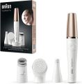 Braun Facespa Pro 911 Facial Epilator Whitebronze With 3 Extras. 
