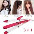 Kemei 3 In 1 Professional Cum Curler And Crimper Hair Straightener - Km-1291. 