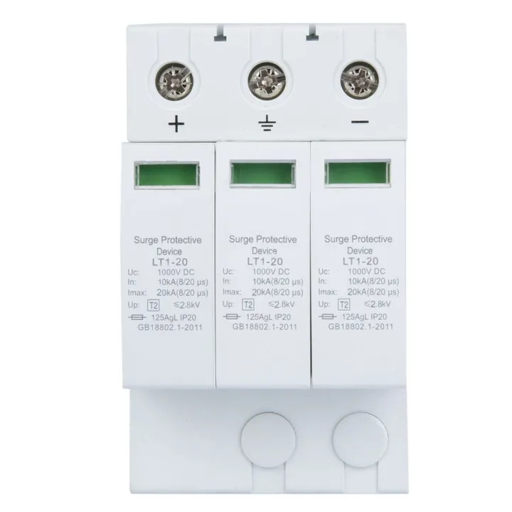 Multifunctional 3P Arrester Device 20KA Din Rail House Arrester Device ...