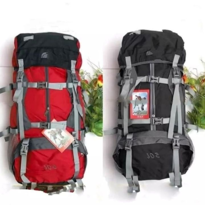 50L Water Resistant Outdoor Trekking Bags Camping Hiking Climbing