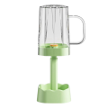 Toothbrush Holder with Tooth Brush Cup, for All Toothbrushes, Green. 