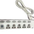 Power Extension Cord 6 Socket B-Tech With Usb Port. 