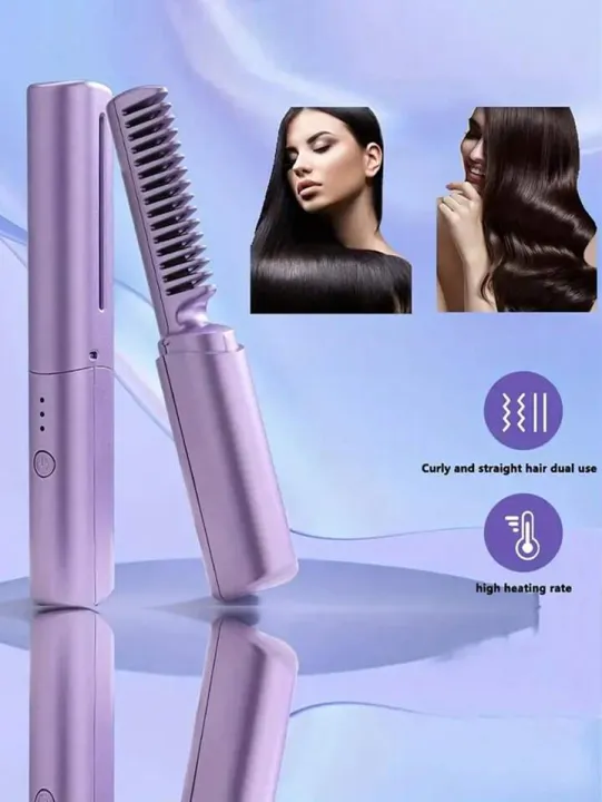 Rechargeable%20Mini%20Hair%20Straightener%20Brush,%20Portable%20Straightening%20Comb%20-%20Image%203