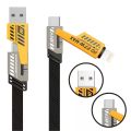 4 in 1 Multi Charging Cable,1M Dual Head USB Cable for iPhons & Androids,, 4 in 1 Multi Charger Cable Type C to Lightning, Super Fasst USB A/USB C to Type C [65W]/PD [27W] Nylon Braided Data Cable. 