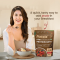 PINTOLA 25g High Protein Oats 1KG, Dark Chocolate,No Refined Sugar, with Almonds Raisin, Pumpkin and Chia Seeds, 8g Fibre, Rolled Oats, Breakfast Cereals. 