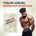 MuscleBlaze Fuel One Whey Protein Powder 1kg Chocolate Flavor 24g Protein 5.3g BCAA 11.3g EAA 4.2g Glutamine. 