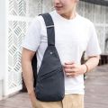 Male Anti-Theft Bagpack Men Sling One Shoulder Bag Boy Waterproof Travel Small Chest Bag Slim Mini Crossbody Bag Black. 
