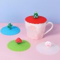 Reusable Silicone Cup Lids Coffee Mug Cover Dustproof Creative One Pc Multicolor. 