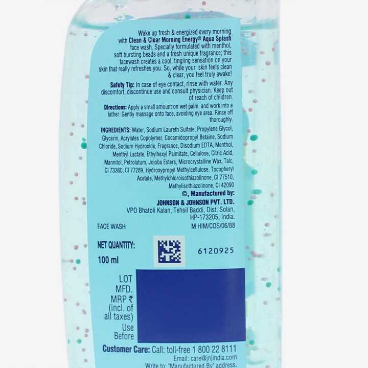 Clean%20And%20Clear%20Aqua%20Splash%20Face%20Wash%20100Ml%20-%20Image%203