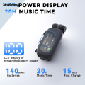 Wenefang Sutuiying Bluetooth Wireless Headphones Against Loud Noise Lavalier Business 【2025 Version】 Luxury BT 5.4 Earphone Lotus Ears with wire Talk/Music 20H With LCD. 