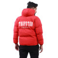 Red Trapstar Winter Heavy Down Jacket For Men. 