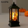 Sutuiying Hot Selling Anrushide Haloween Party Decor Supplies Halloween Decorations Led Candle Light Portable Vintage Witch Castle Pumpkin Ghost Hanging LED Lantern Lamp. 