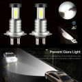 Kqueebee 6 PCS H7 Combo LED Headlight Kit Bulbs High Low Beam 6000K Kit 240W 52000LM & 100W 30000LM. 