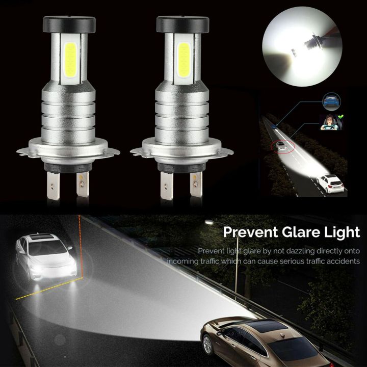 Kqueebee%206%20PCS%20H7%20Combo%20LED%20Headlight%20Kit%20Bulbs%20High%20Low%20Beam%206000K%20Kit%20240W%2052000LM%20&%20100W%2030000LM%20-%20Image%205