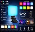 RGB Selfie Ligth Brightness Level Electric LED Camera Light Portable Photography Lighting,Camera Flash Holder Plastic Video Light Mount. 