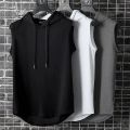 Sleeveless Gym Cotton Hoodie for Men Set of 3. 