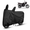 Two Wheeler Bike and Scooty Cover for Bajaj Discover 150 S with Buckle Lock (Black). 