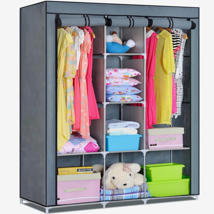 3-Door%20Foldable%20Plastic%20Wardrobe%20%7C%20DIY%20Non-Woven%20Portable%20Storage%20Cabinet%20for%20Bedroom%20%7C%20Easy%20Open%20Door%20Design,%20No%20Zipper%20Fabric%20Organizer%20%7C%20Cloth%20Daraz%20-%20Image%204