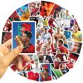 Artsy Home Cristiano Ronaldo Football Stickers Set - 25/50Pcs Decorative Decals for Laptops, Phones & Journals. 