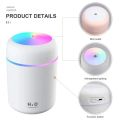 300ml Air Humidifier Portable Ultrasonic Colorful Light H2O Aroma Diffuser Cool Mist For Car Bedroom Home Purifier Humificador. 